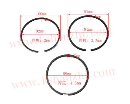 รถยกอะไหล่แหวนลูกสูบที่ใช้สำหรับ Xinchai 495 กับ OEM 495B-04100