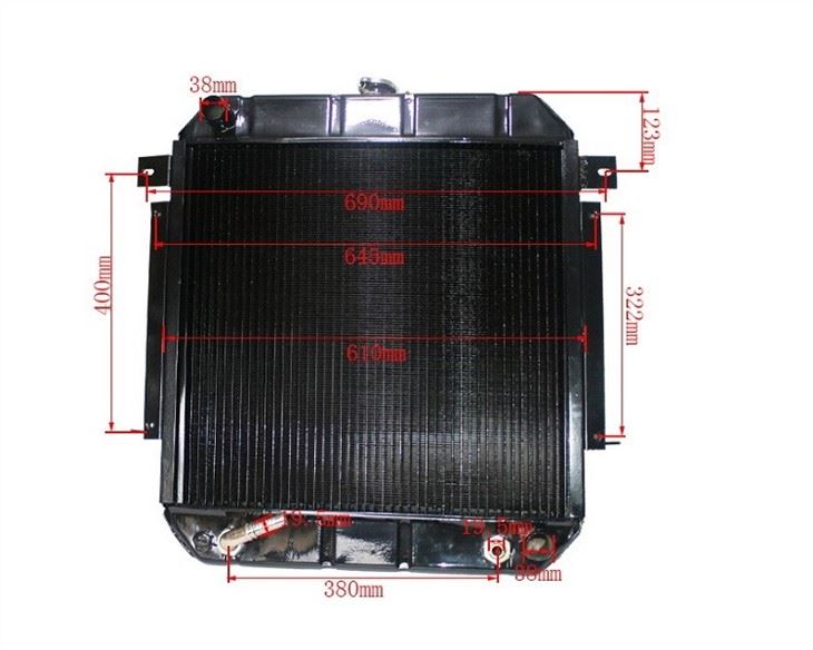 Forklift Parts A33D2-10205 Hydraulic Radiator For HL/6BG1