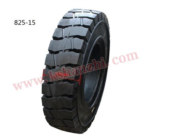 Forklift Parts 6.00-9, 7.00-12, 8.25-15 Rubber Solid Tire
